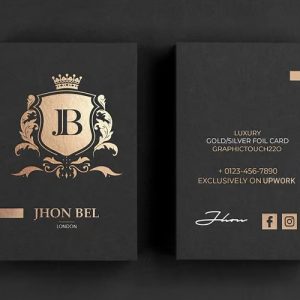 Gold Foil Business Card 1