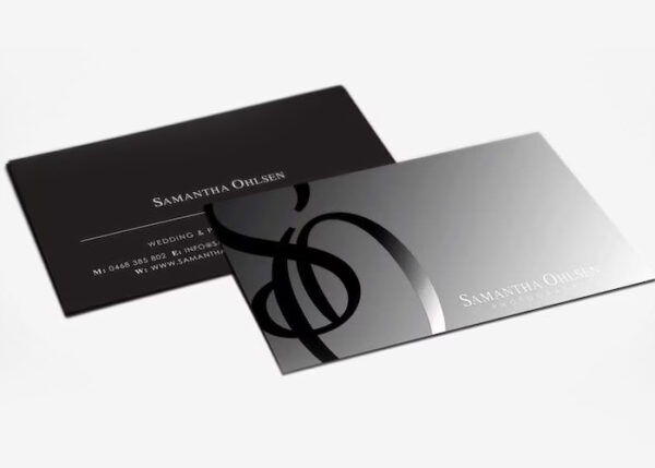 velvet laminated Business Card