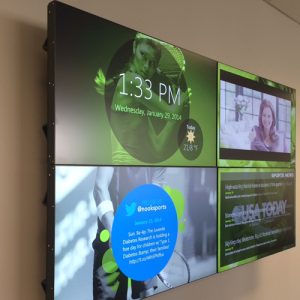 wall mounted display